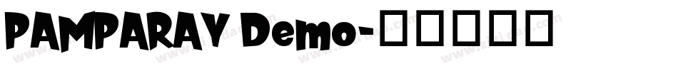 PAMPARAY Demo字体转换